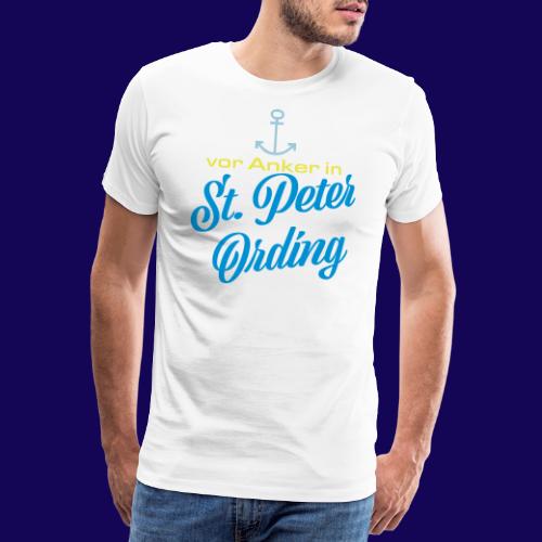 Vor Anker in St. Peter-Ording: maritimes Motiv - Männer Premium T-Shirt