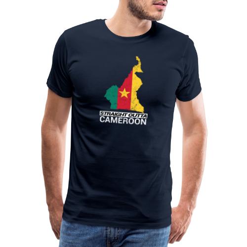 Straight Outta Cameroon country map - Men's Premium T-Shirt