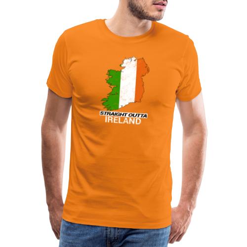 Straight Outta Ireland (Eire) country map flag - Men's Premium T-Shirt