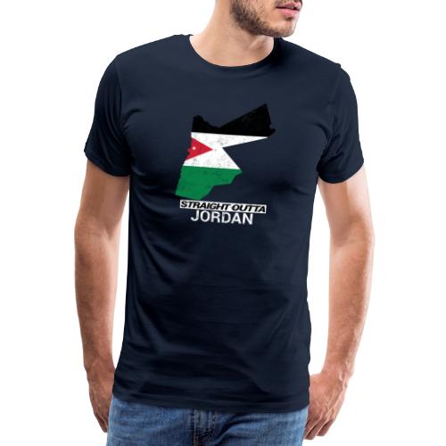 Straight Outta Jordan country map - Men's Premium T-Shirt