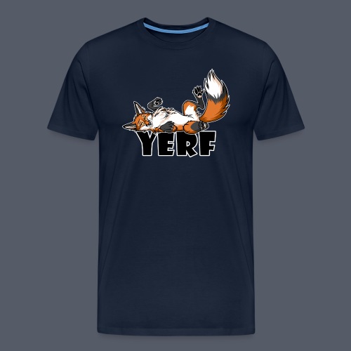 Lazy YERF FOX / Fuchs - Männer Premium T-Shirt
