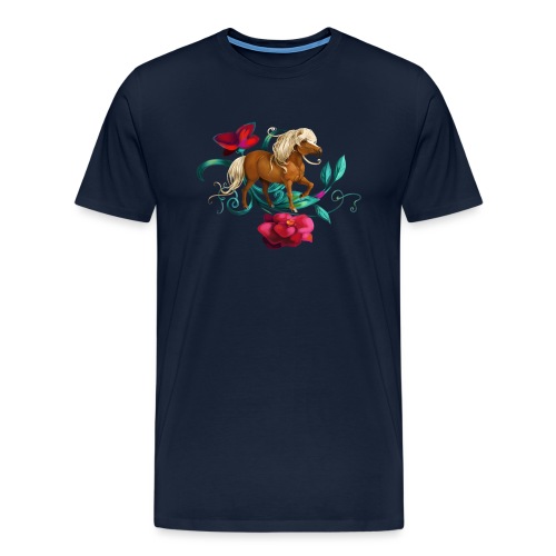 Camellia pony - Herre premium T-shirt