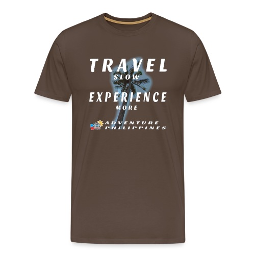 travel slow experience more etwas grösser - Männer Premium T-Shirt