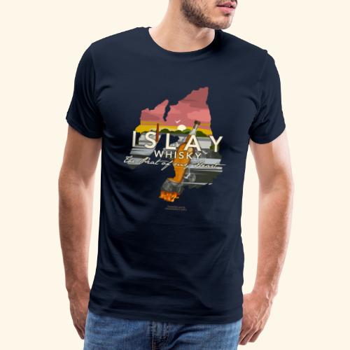 Islay Whisky Peat of My Heart Dusk | Whisky Shirts - Männer Premium T-Shirt