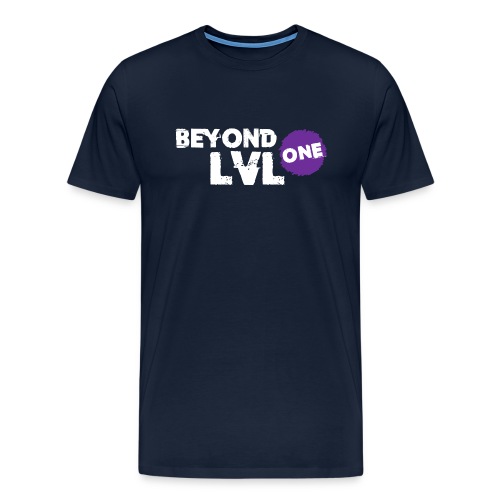 Beyond LVL One Logo Weiss - Männer Premium T-Shirt