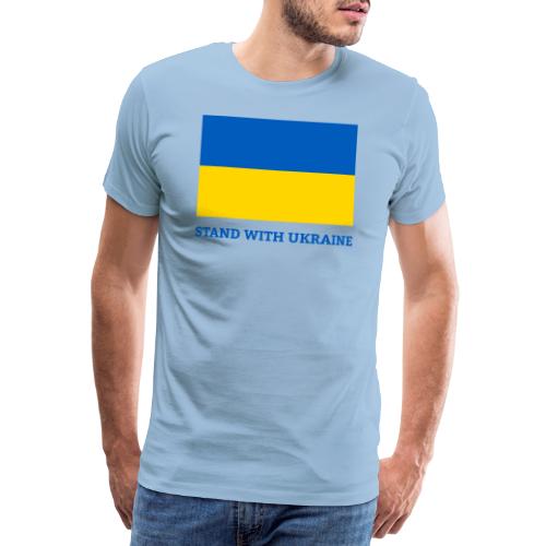 Stand with Ukraine Flagge Support & Solidarität - Männer Premium T-Shirt