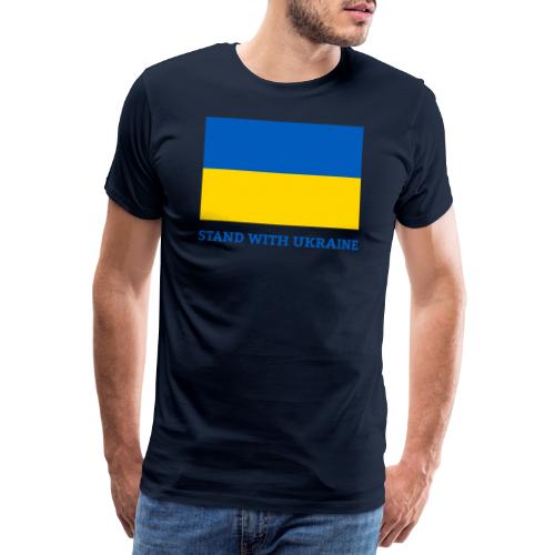Stand with Ukraine Flagge Support & Solidarität - Männer Premium T-Shirt