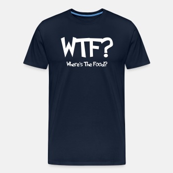 WTF? Where's the food? - Premium T-skjorte for menn