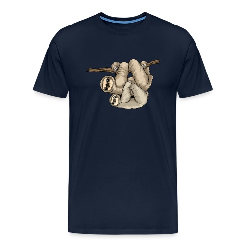 Kunterli Loves Sloths - #KUN-SLO-08 - Cute - Men's Premium T-Shirt