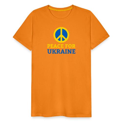 Peace for Ukraine Frieden Support Solidarität - Männer Premium T-Shirt