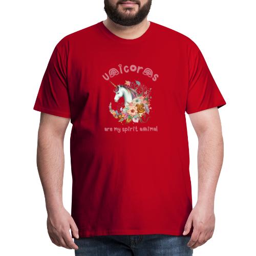 unicorns - Premium T-skjorte for menn