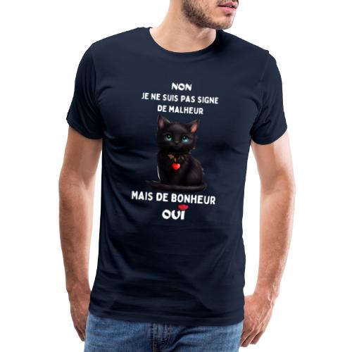 Chat noir du bonheur 3 - T-shirt Premium Homme