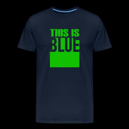 Blue - Premium-T-shirt herr