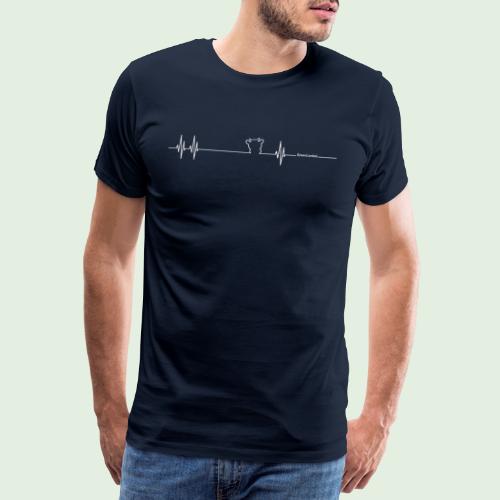 Herzschlag Grenzlandeis - Männer Premium T-Shirt