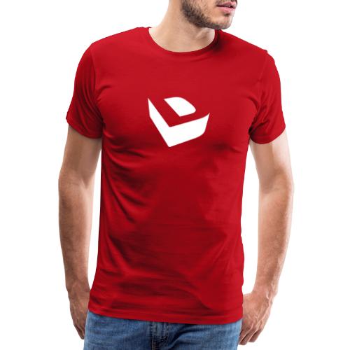 Extruded D (white) - Men's Premium T-Shirt