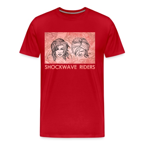 Shockwave Riders Faces orange - Männer Premium T-Shirt