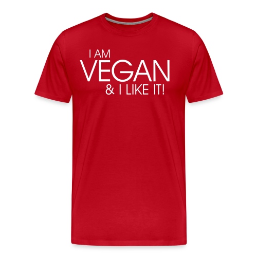 I am vegan and I like it - Männer Premium T-Shirt