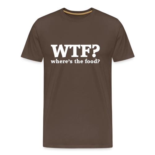 WTF - Where's the food? - Mannen Premium T-shirt