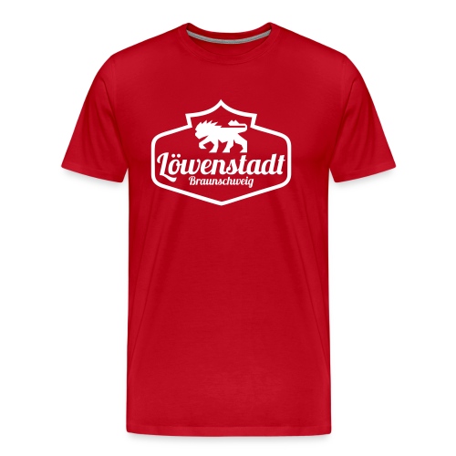 Löwenstadt Design 1 weiss - Männer Premium T-Shirt