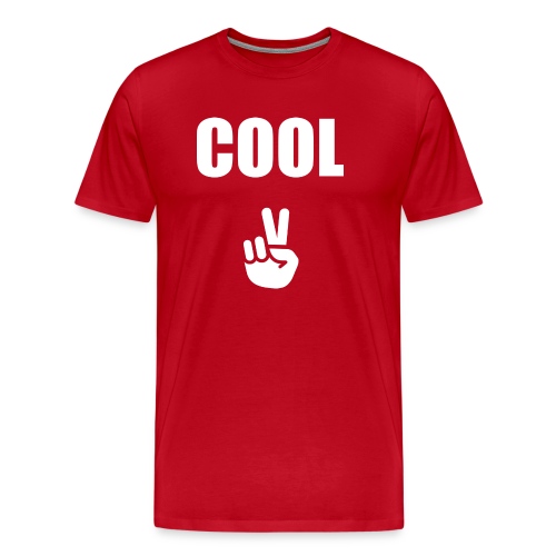 Cool with Peace Sign - Men's Premium T-Shirt