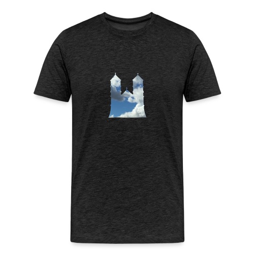 Lund Cathedral and sky - Men's Premium T-Shirt