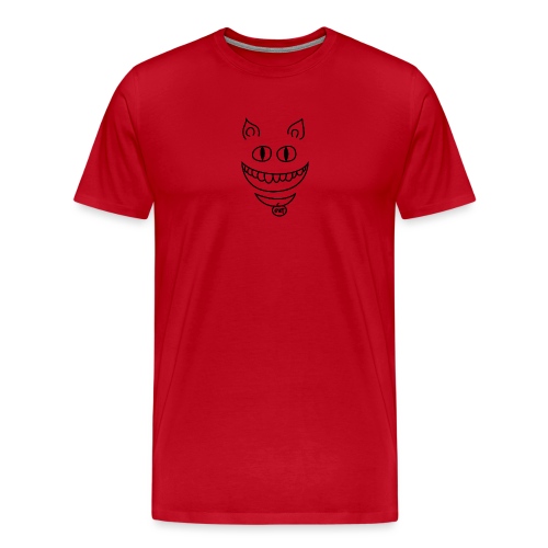 Gato sonriente - Camiseta premium hombre
