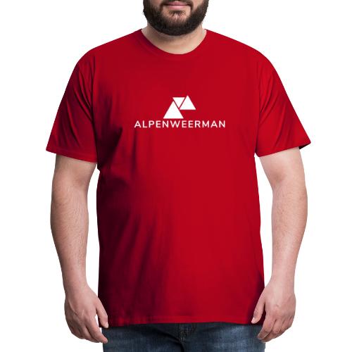 logo alpenweerman wit - Mannen Premium T-shirt