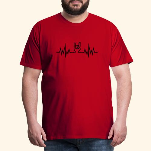 HeavyMetalHandSign - Männer Premium T-Shirt