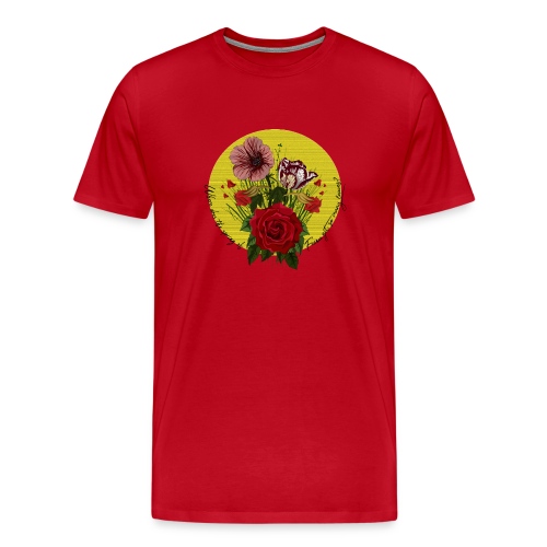 France's flowers design - Camiseta premium hombre