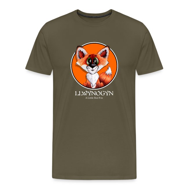 llwynogyn - a little red fox (white)