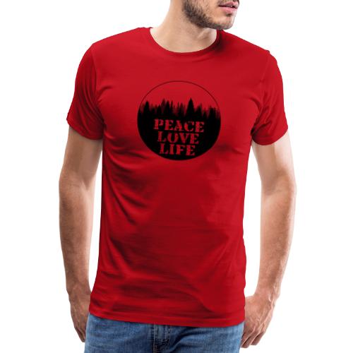 Peace Love Life - Männer Premium T-Shirt