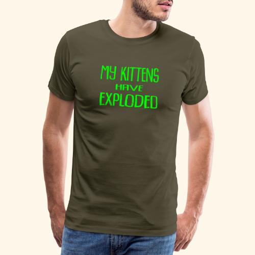 Text Kittens Green - Premium-T-shirt herr