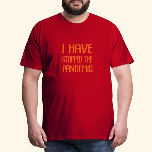 Text Pandenic Orange - Premium-T-shirt herr