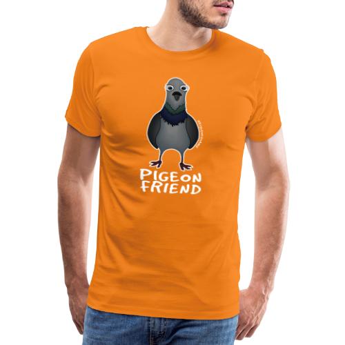 Amy's 'Pigeon Friend' design (white txt) - Men's Premium T-Shirt