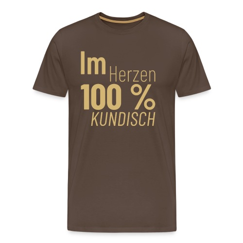 Im Herzen 100 KUNDISCH - Männer Premium T-Shirt