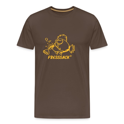LACHHAFT-Männer-Shirt Fressack rot - Männer Premium T-Shirt