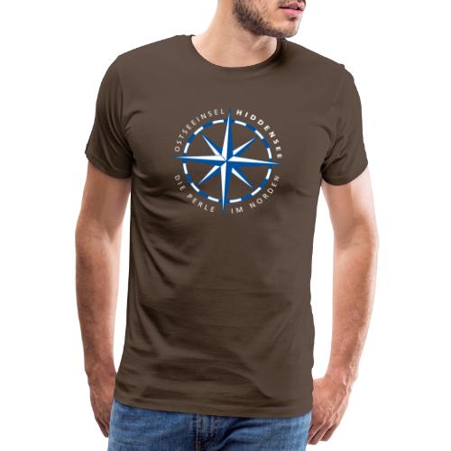 Windrose Hiddensee - Männer Premium T-Shirt