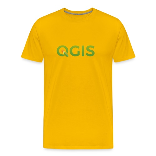 QGIS text logo - Men's Premium T-Shirt