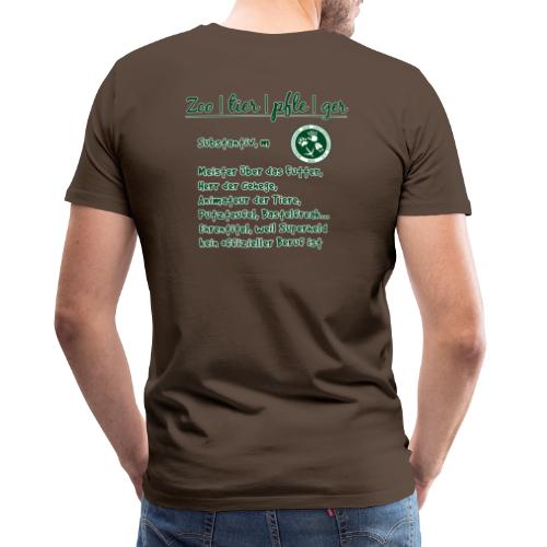 Zootierpfleger, Begriff - Männer Premium T-Shirt