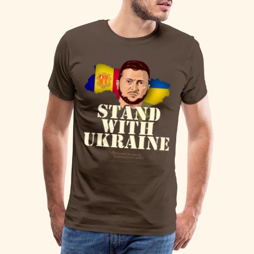 Ukraine Andorra - Männer Premium T-Shirt