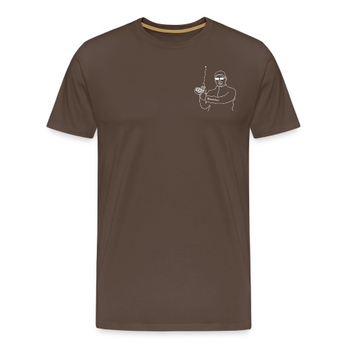 Der Fliegenfischer ohne Hintergrund - Männer Premium T-Shirt
