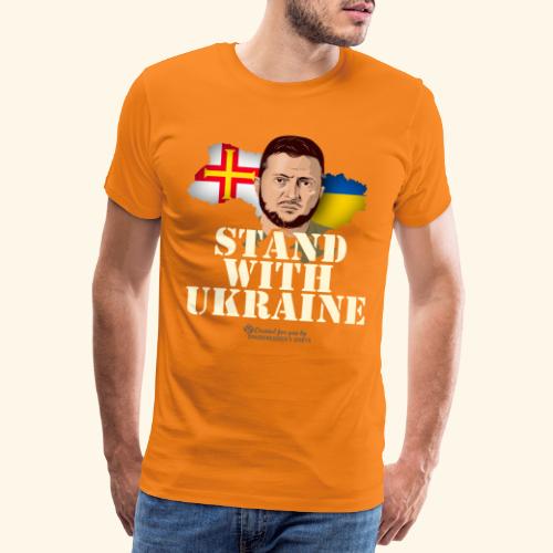 Ukraine Guernsey - Männer Premium T-Shirt