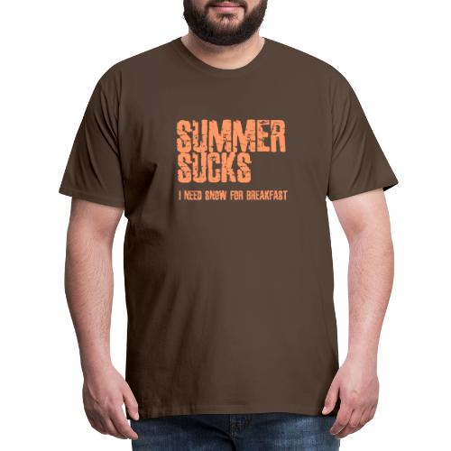 SUMMER SUCKS - Mannen Premium T-shirt