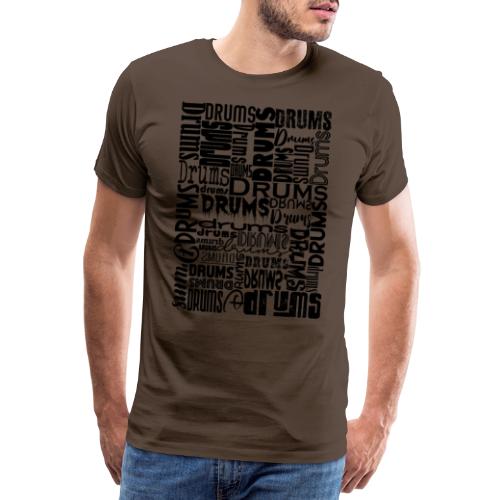 Drums Schlagzeug Percussion - Männer Premium T-Shirt