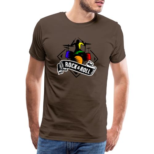 rock and roll Drums Schlagzeug - Männer Premium T-Shirt