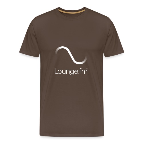 loungefm logo weiss - Männer Premium T-Shirt