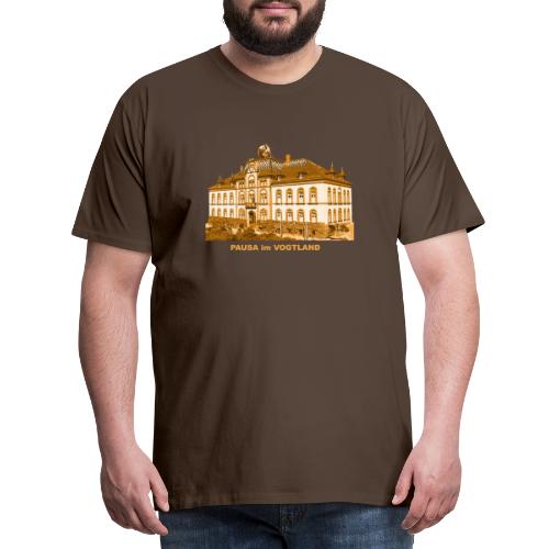 Pausa Rathaus Vogtland Sachsen Erdachse - Männer Premium T-Shirt