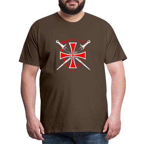 Templerkeuz Schwerter antik - Männer Premium T-Shirt