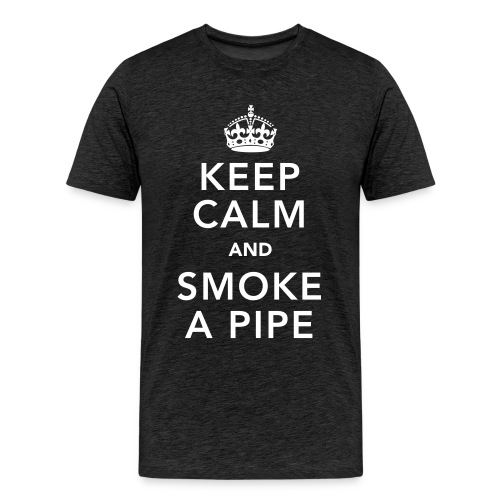 Keep Calm And Smoke A pipe - Men's Premium T-Shirt