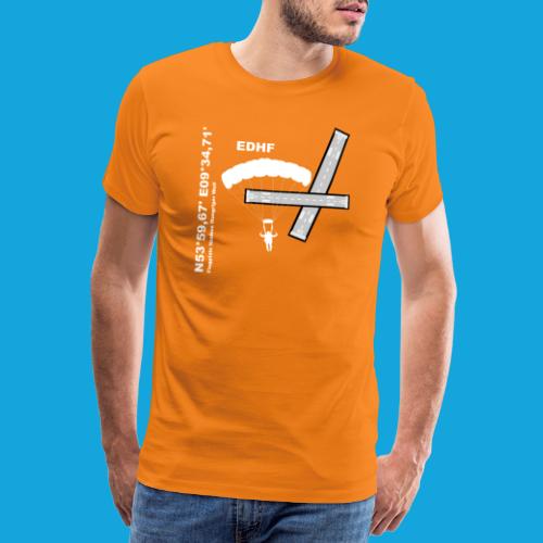 Flugplatz EDHF Design, Koordinaten und Fallschirm - Männer Premium T-Shirt